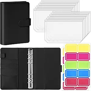 A6 budget binder with cash envelopes for beginners