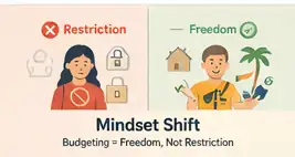 Budgeting mindset shift – how budgeting gives freedom instead of restriction