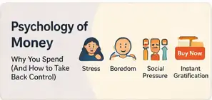 Psychology of money – emotional spending triggers like stress, boredom, and social pressure